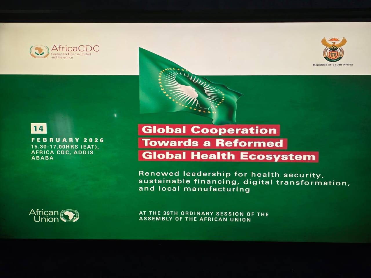 La souveraineté sanitaire au centre des priorités au 39e Sommet de l’UA